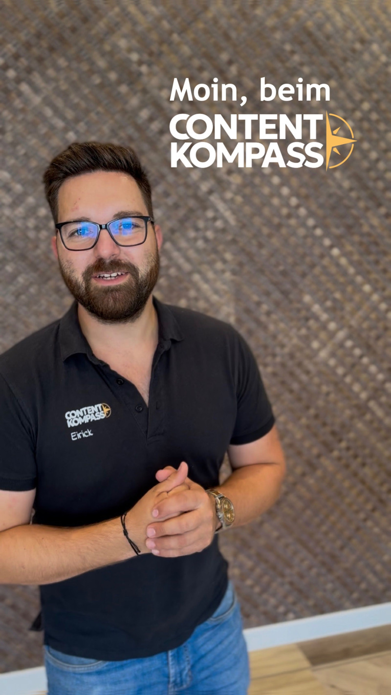 Content Kompass Facebook ad: Willkommen beim @content.kompass