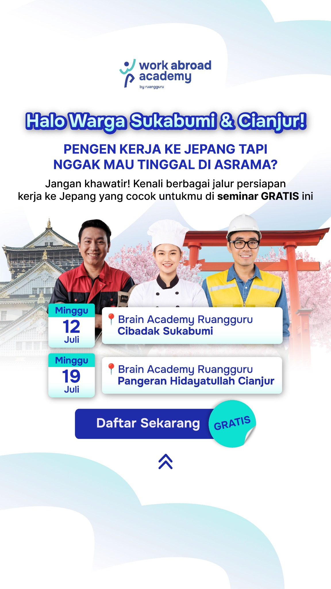 Work Abroad by Schoters Jawa Barat Facebook ad