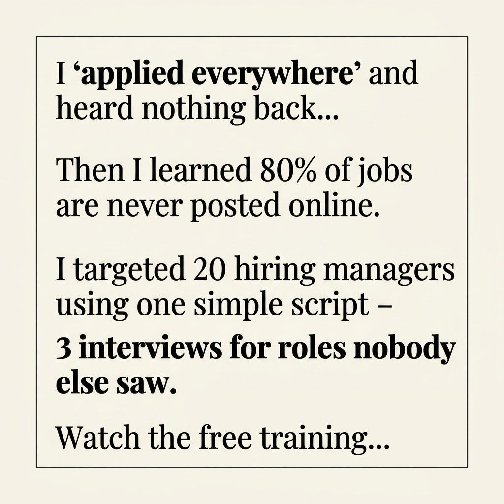The Job Search School Facebook ad