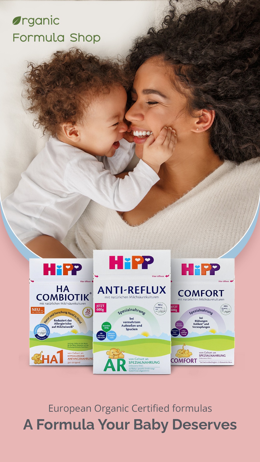 Organic Formula Shop Facebook ad