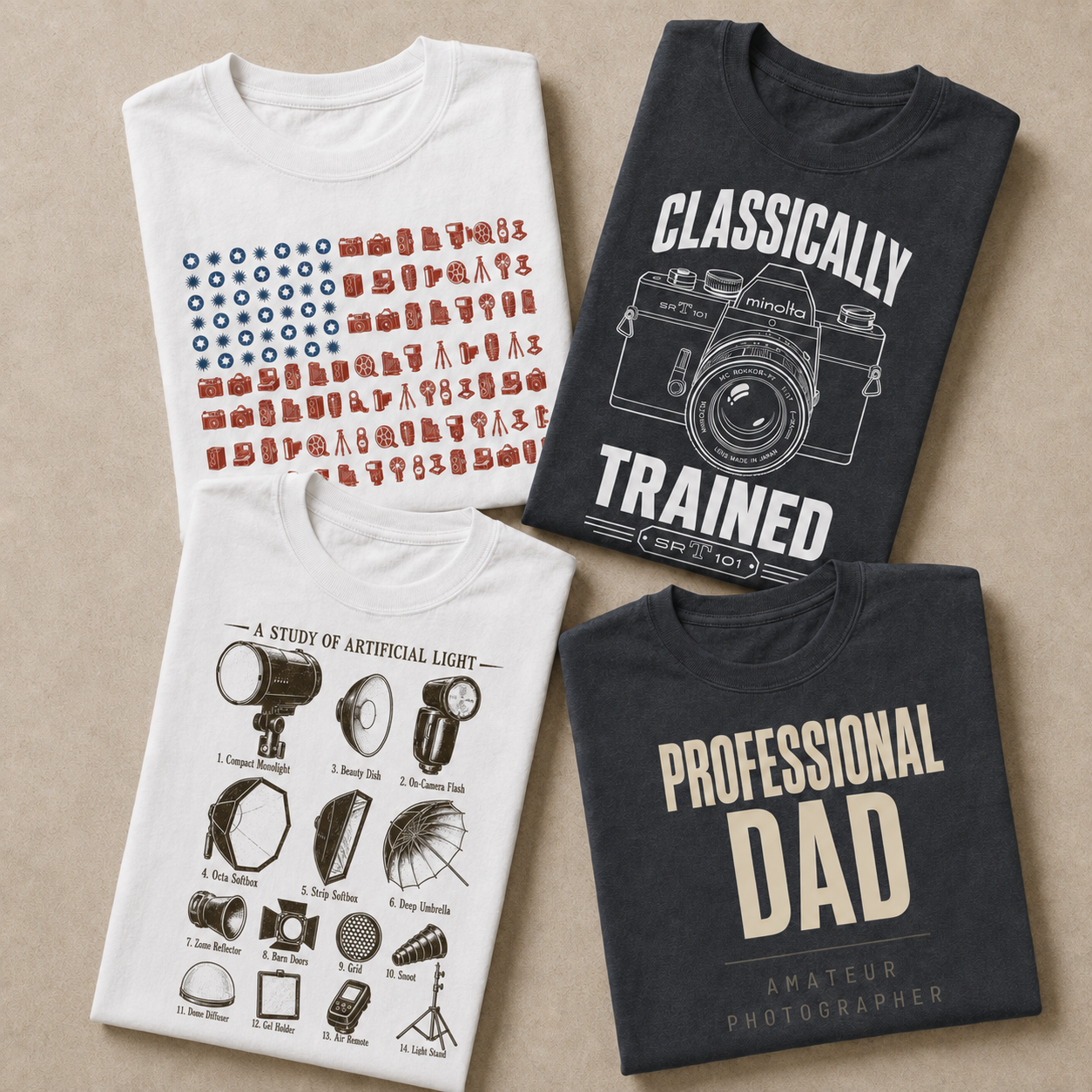 Harper Finch Facebook ad: ★★★★★ 10,000+ photographer Tees Sold!