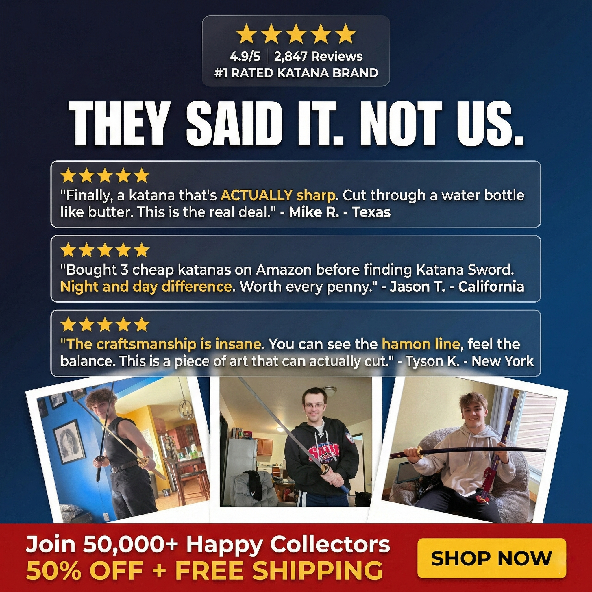 Katana Sword Facebook ad