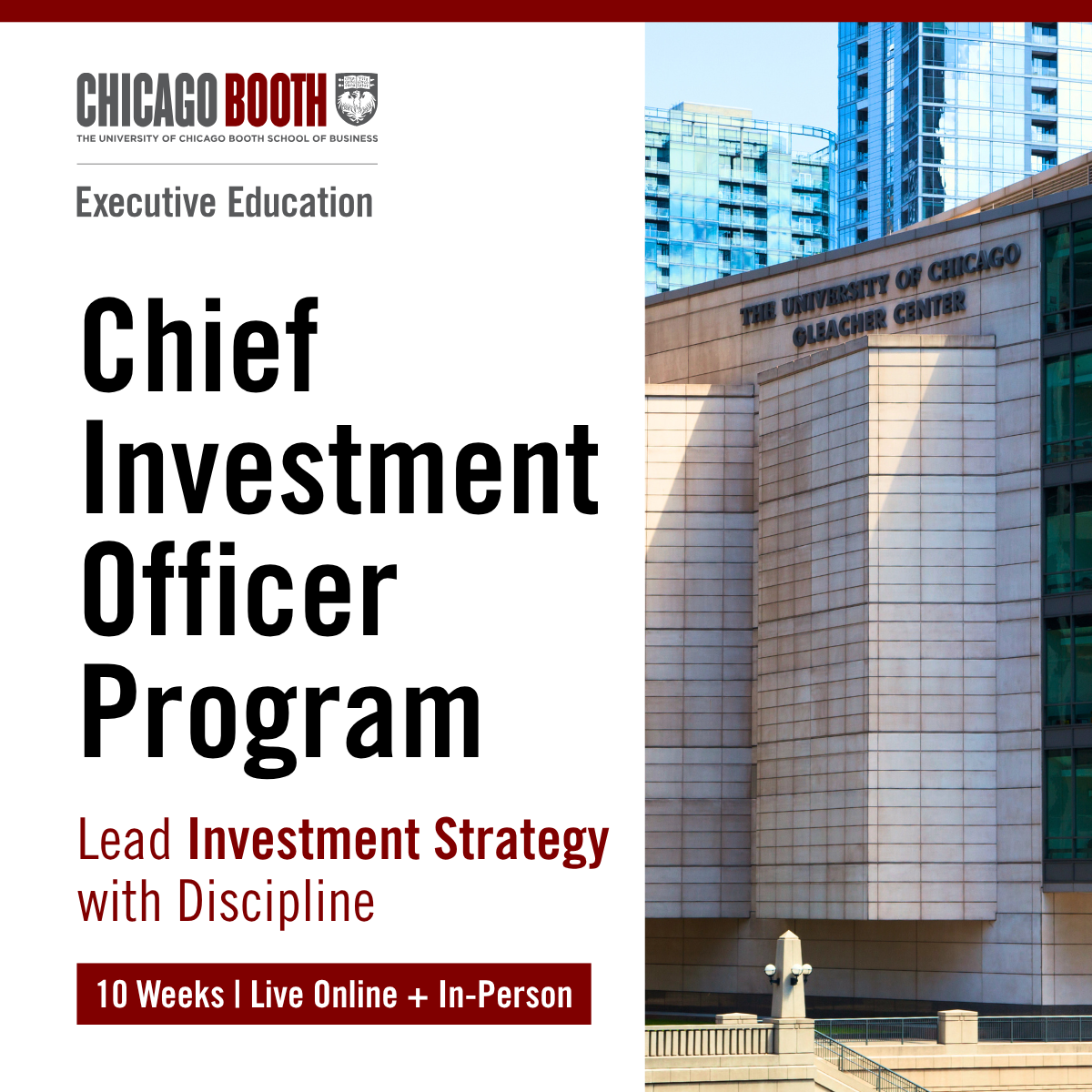 University of Chicago Booth School of Business Executive Education Facebook ad
