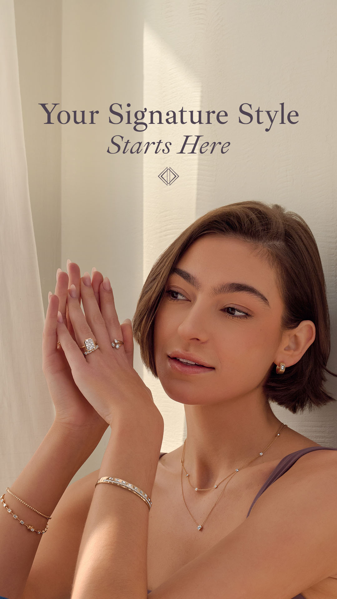 Diamonds Direct Facebook ad: Curated For You