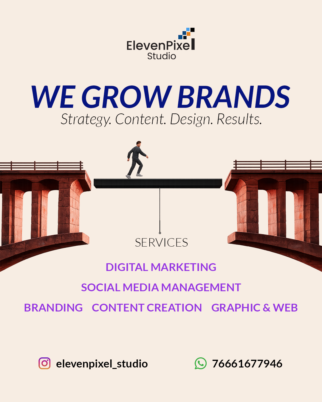 Elevenpixel Studio Facebook ad: We Help Businesses Grow