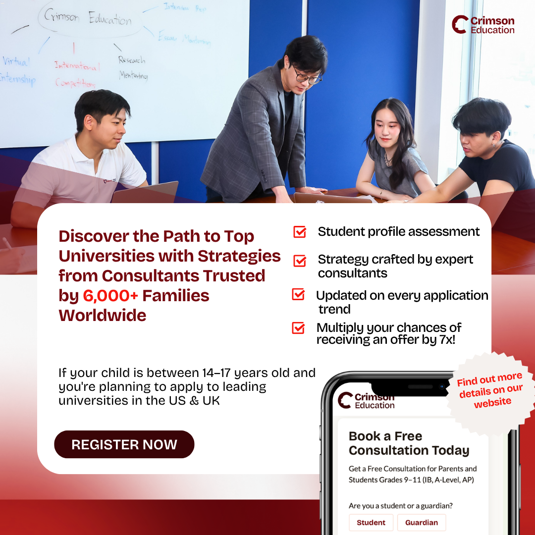 Crimson Education Facebook ad