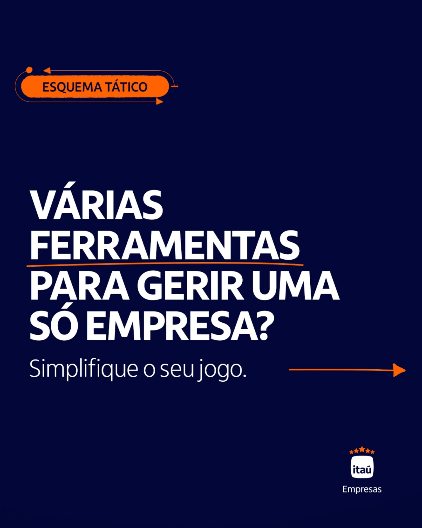 Itaú Empresas Facebook ad: Quando a gestão da empresa fica espalhada entre…