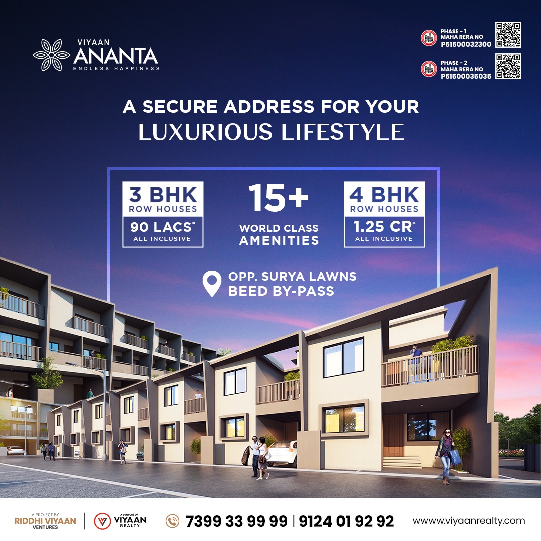 Viyaan Ananta - Beed Bypass Road Facebook ad from Feb 20, 2026