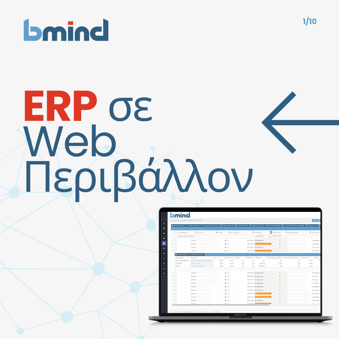 Contech IT Solutions Facebook ad: Το πιο ολοκληρωμένο Web ERP.