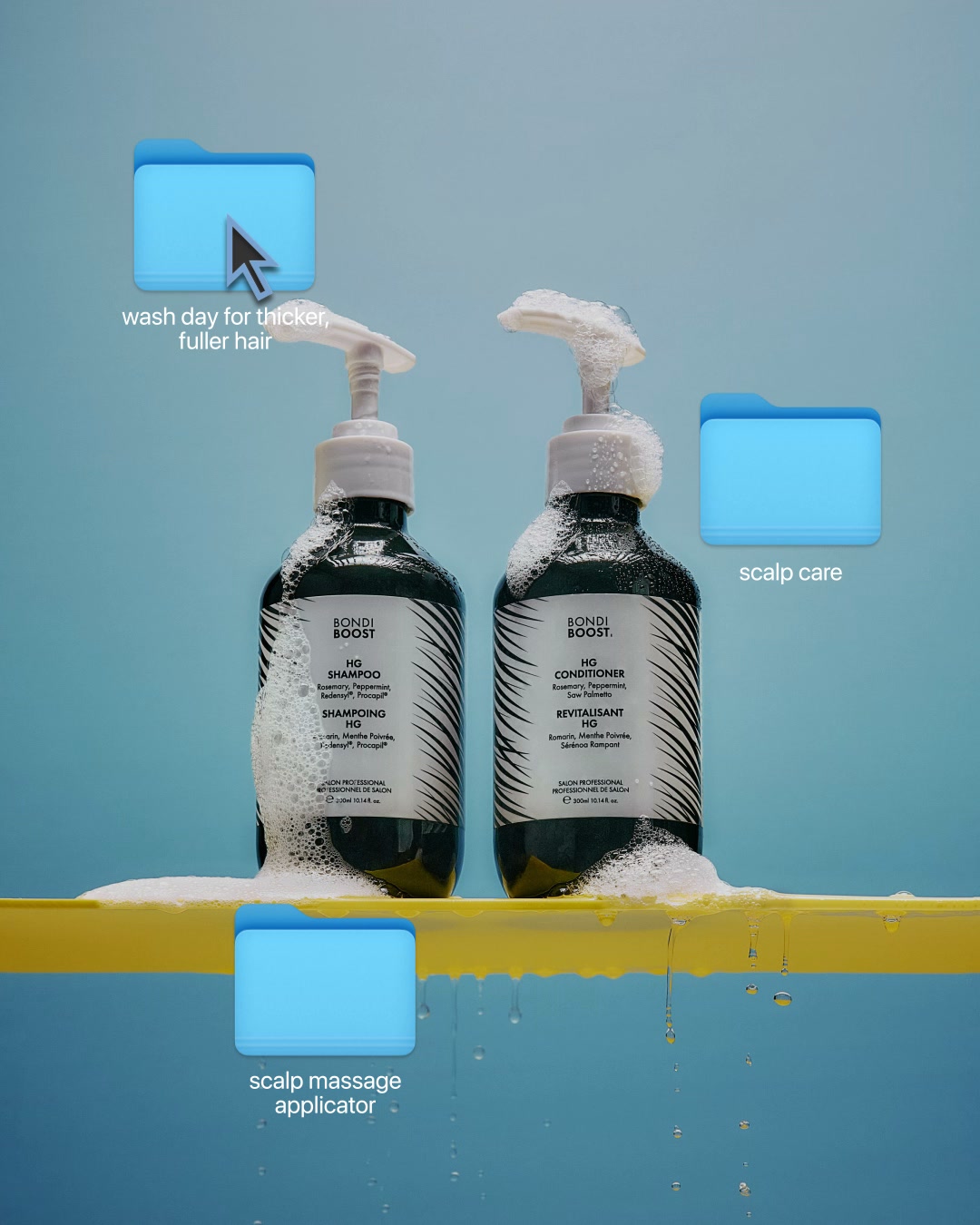 BondiBoost Facebook ad: Clinically proven to reduce hair shedding