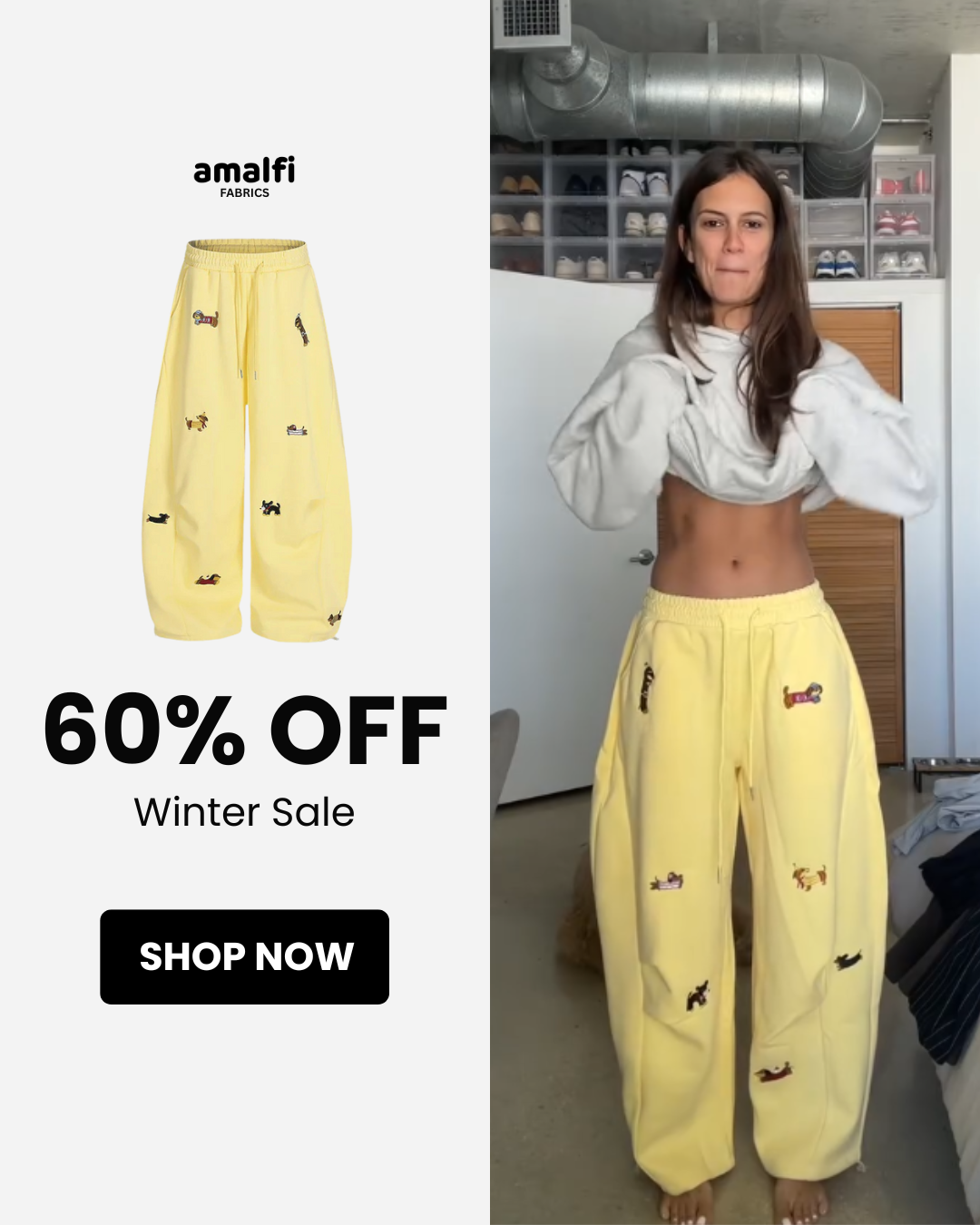 Amalfi fabrics Facebook ad