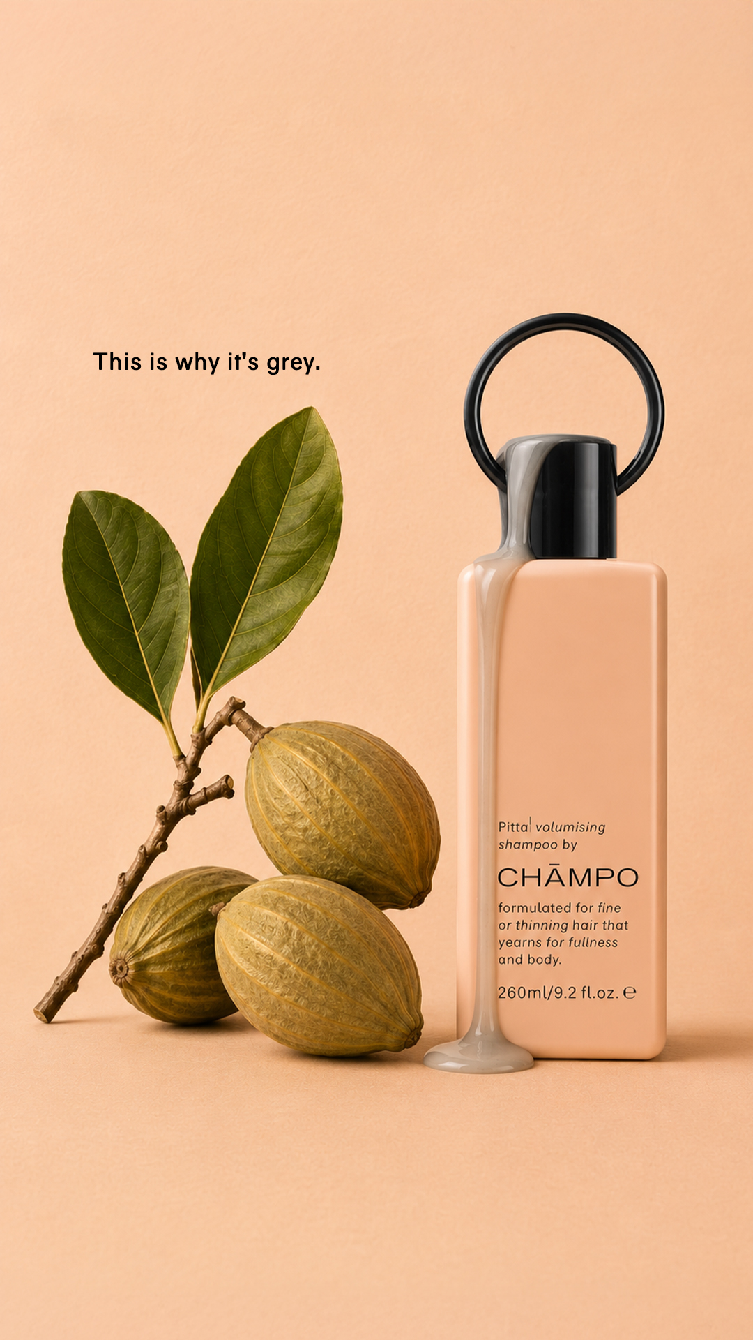 Chāmpo Haircare Facebook ad