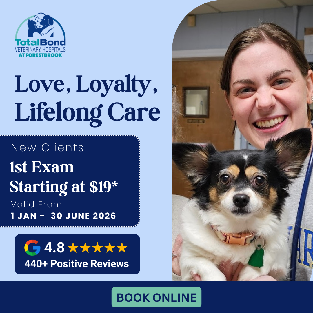 TotalBond Veterinary Hospital at Forestbrook Facebook ad