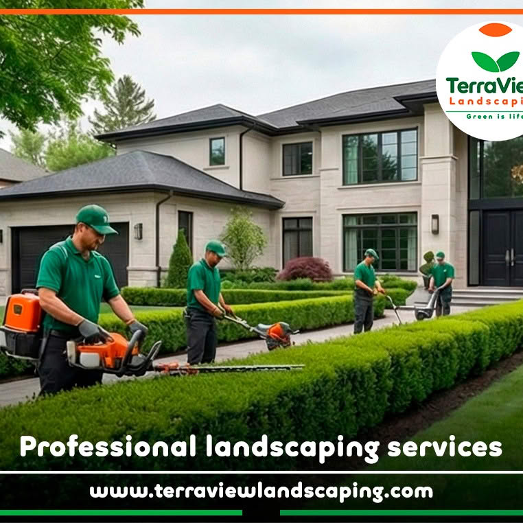 Terraview Landscaping Facebook ad: Professional gardening services in Los Angeles County.