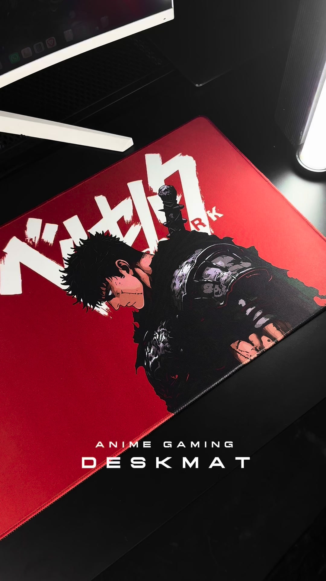 Zenin clothing Facebook ad: Berserk Desk Mat -Upgrade Your Setup!