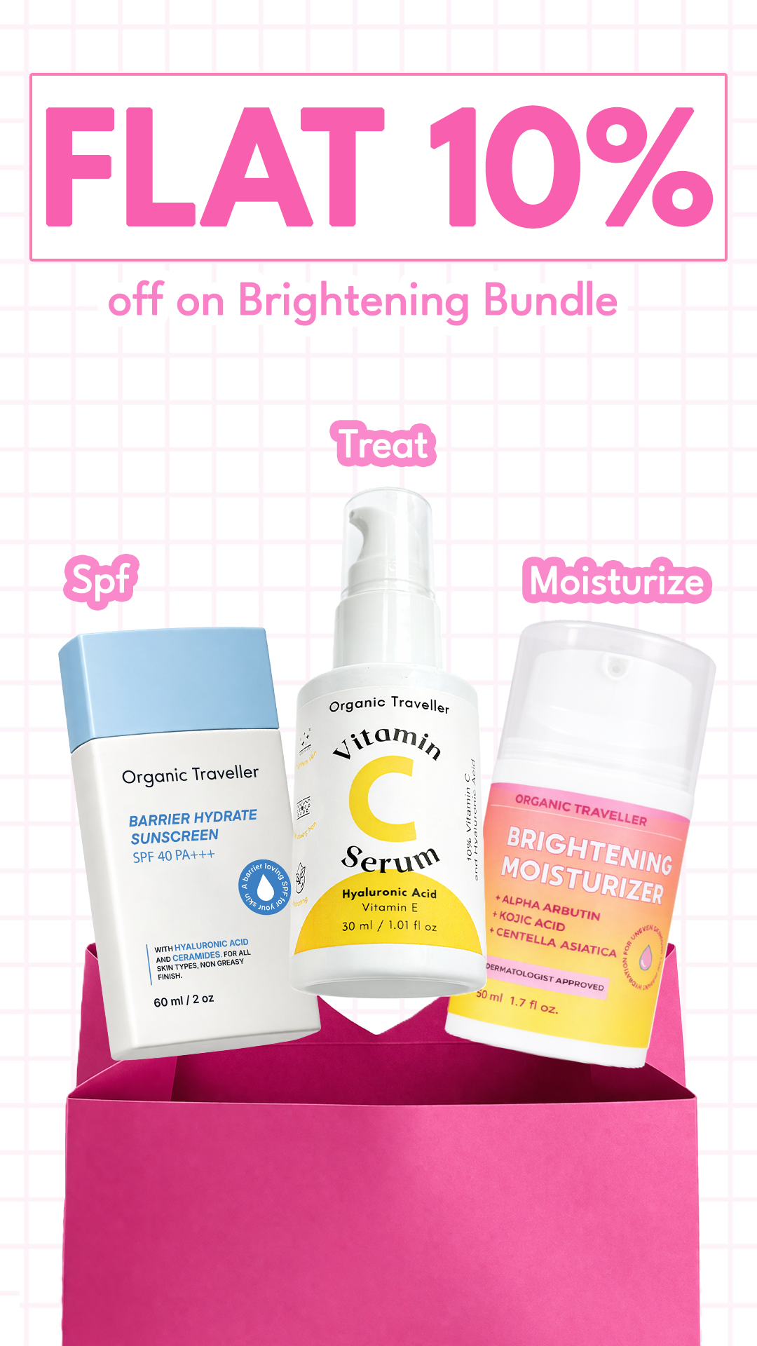 Organic Traveller - Skincare Facebook ad