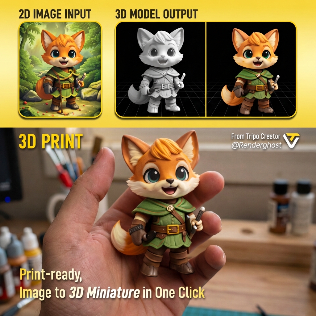 Tripo 3D Facebook ad