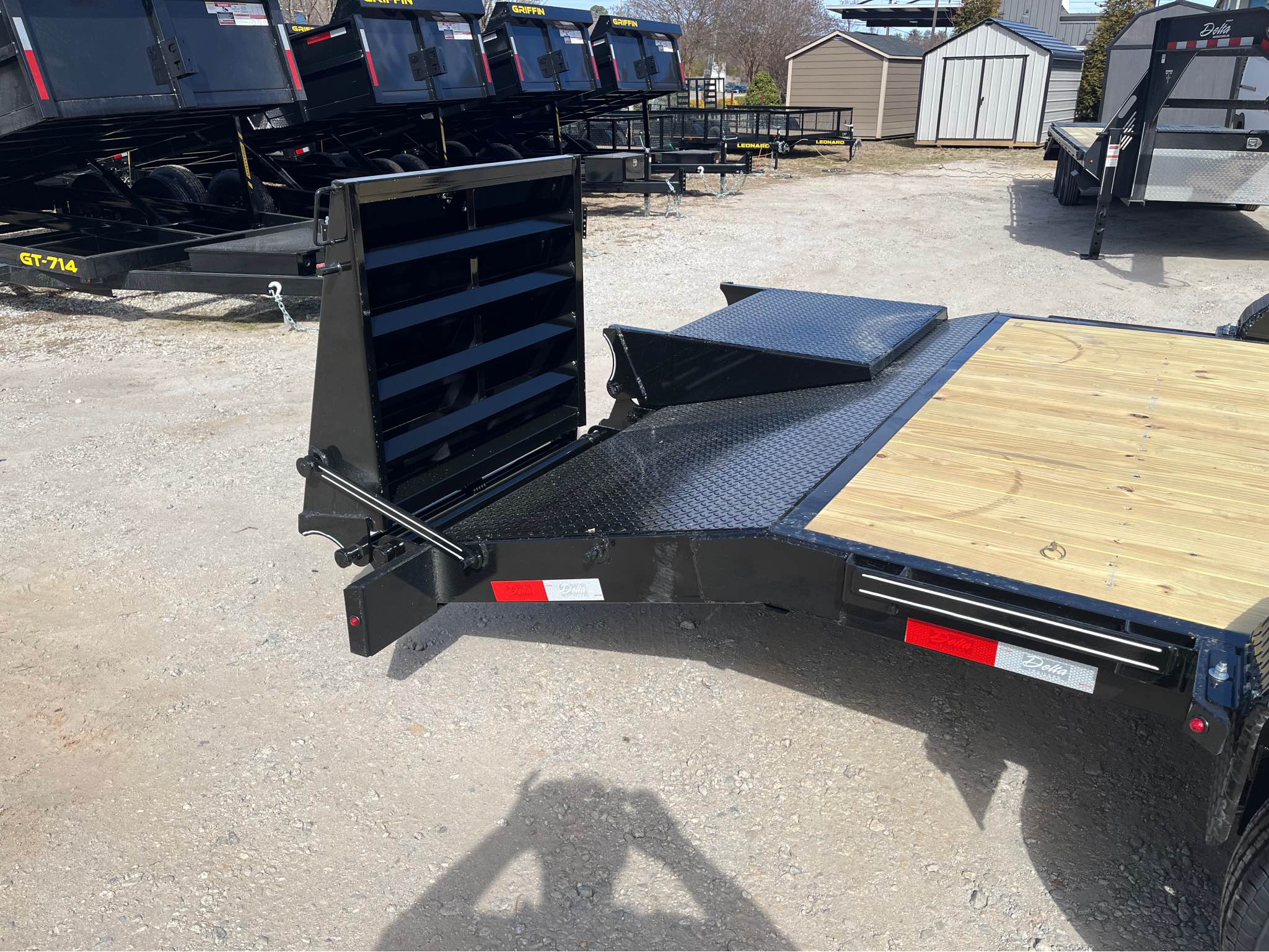Leo Green SC Facebook ad: 2026 Leonard Equiptment Haulers 14K HD Fold flat ramps and…