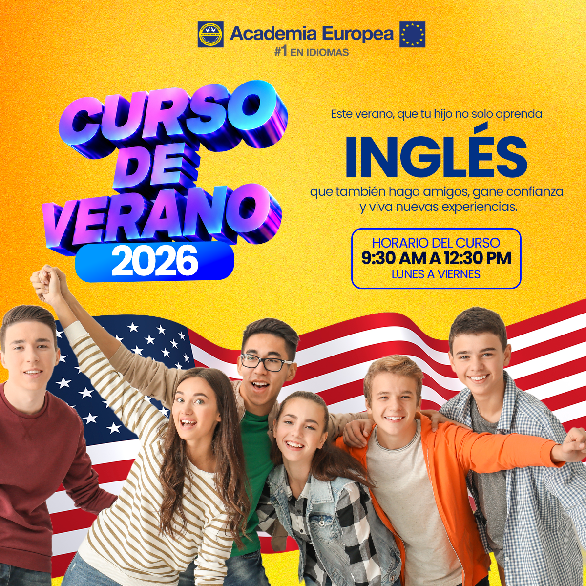Academia Europea Facebook ad from Jun 15, 2026