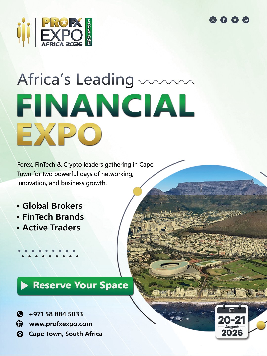 Profxmedia Facebook ad: PROFX EXPO AFRICA 2026 | Forex, FinTech, Blockchain &…