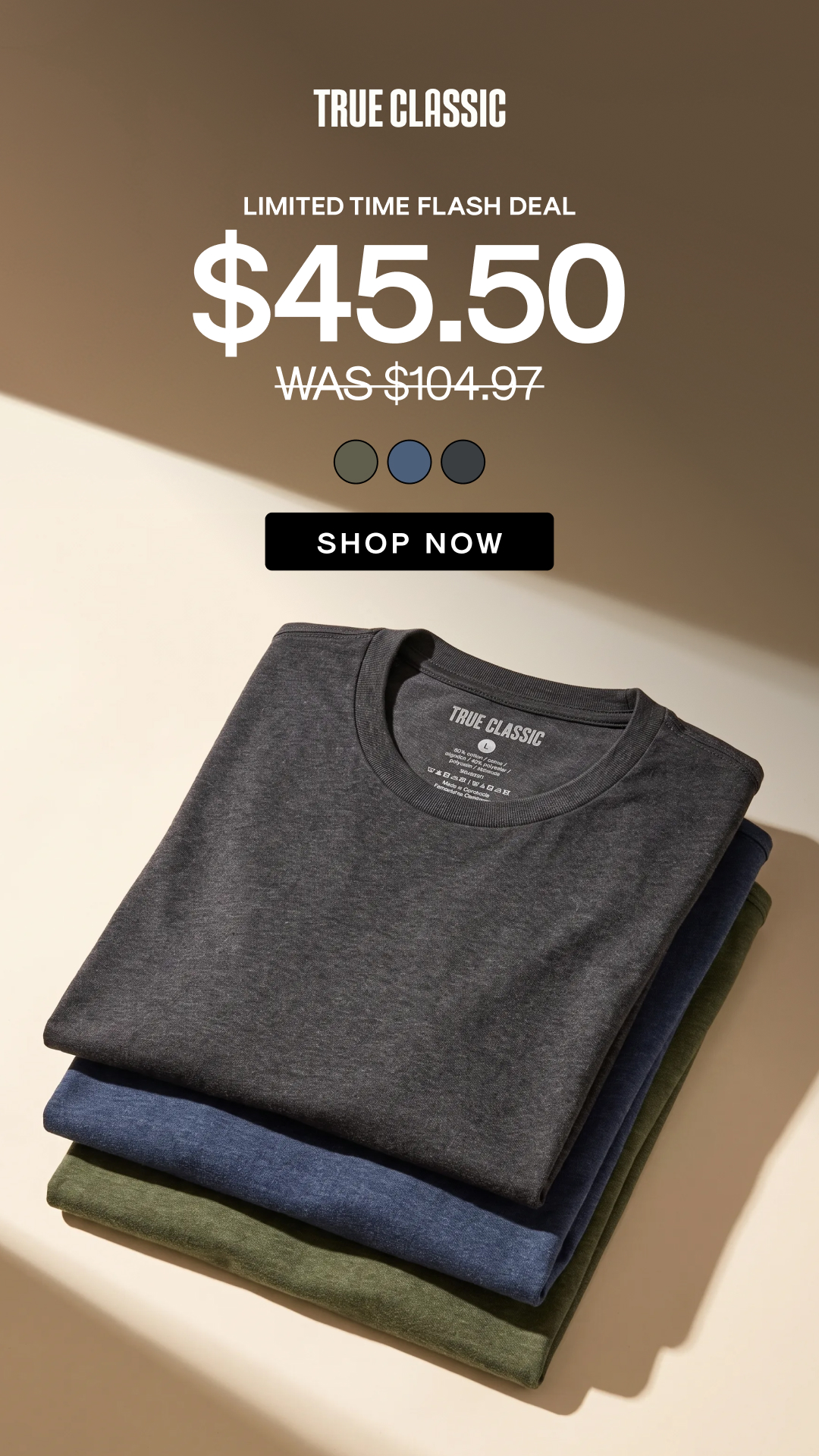 True Classic Facebook ad