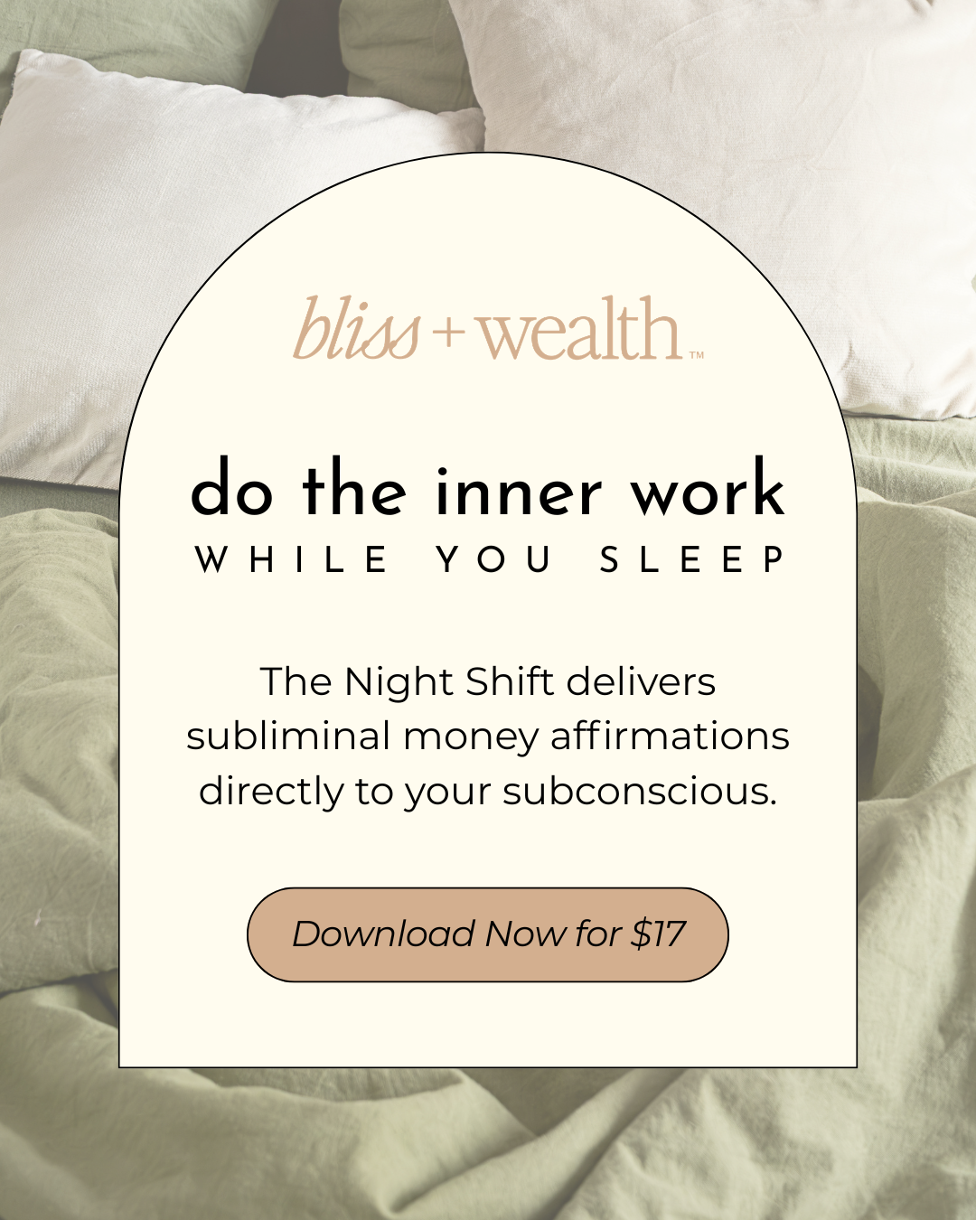 Bliss + Wealth Facebook ad from Mar 28, 2026