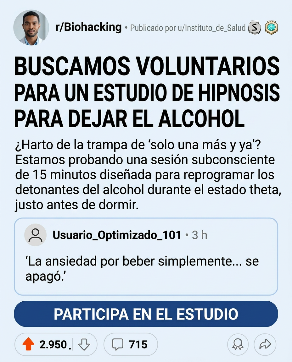 Hypnotherapist Elena Rivera Facebook ad: Deja de beber con la hipnoterapia