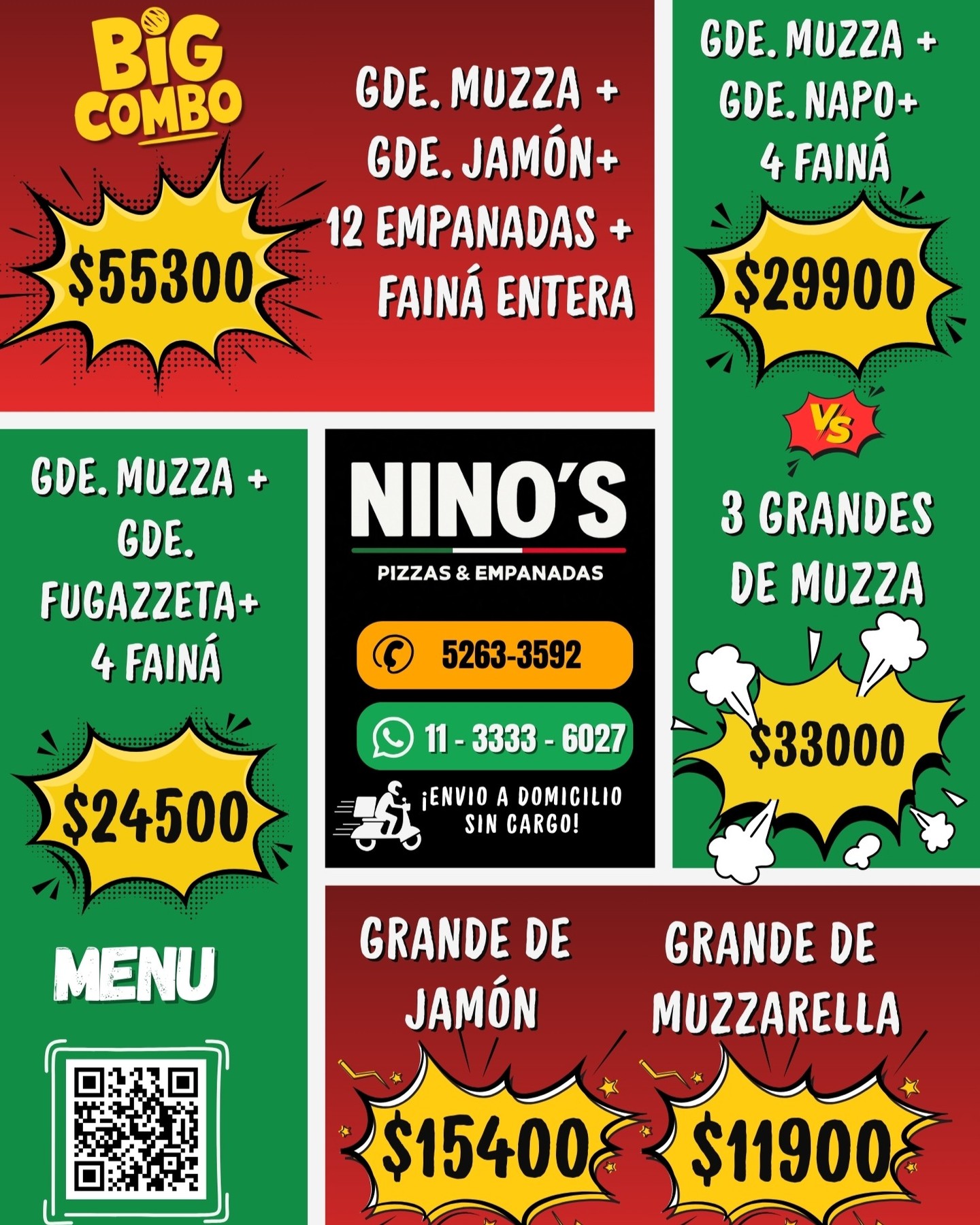 ninos_pizzeriaok Facebook ad: ¿Comer bien o comer MUY bien?
