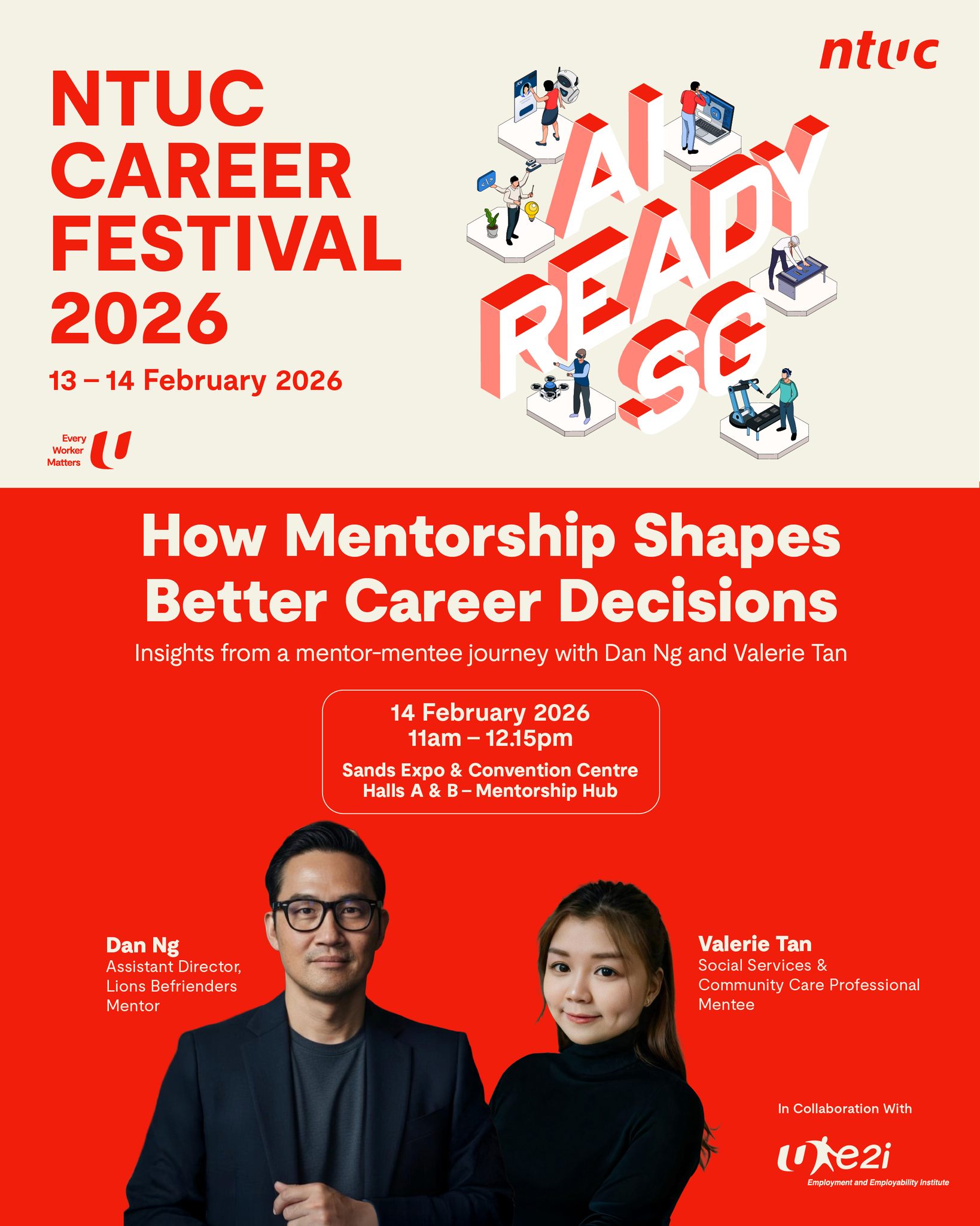 NTUC Singapore Facebook ad: NTUC Career Festival 2026: AI-Ready SG
