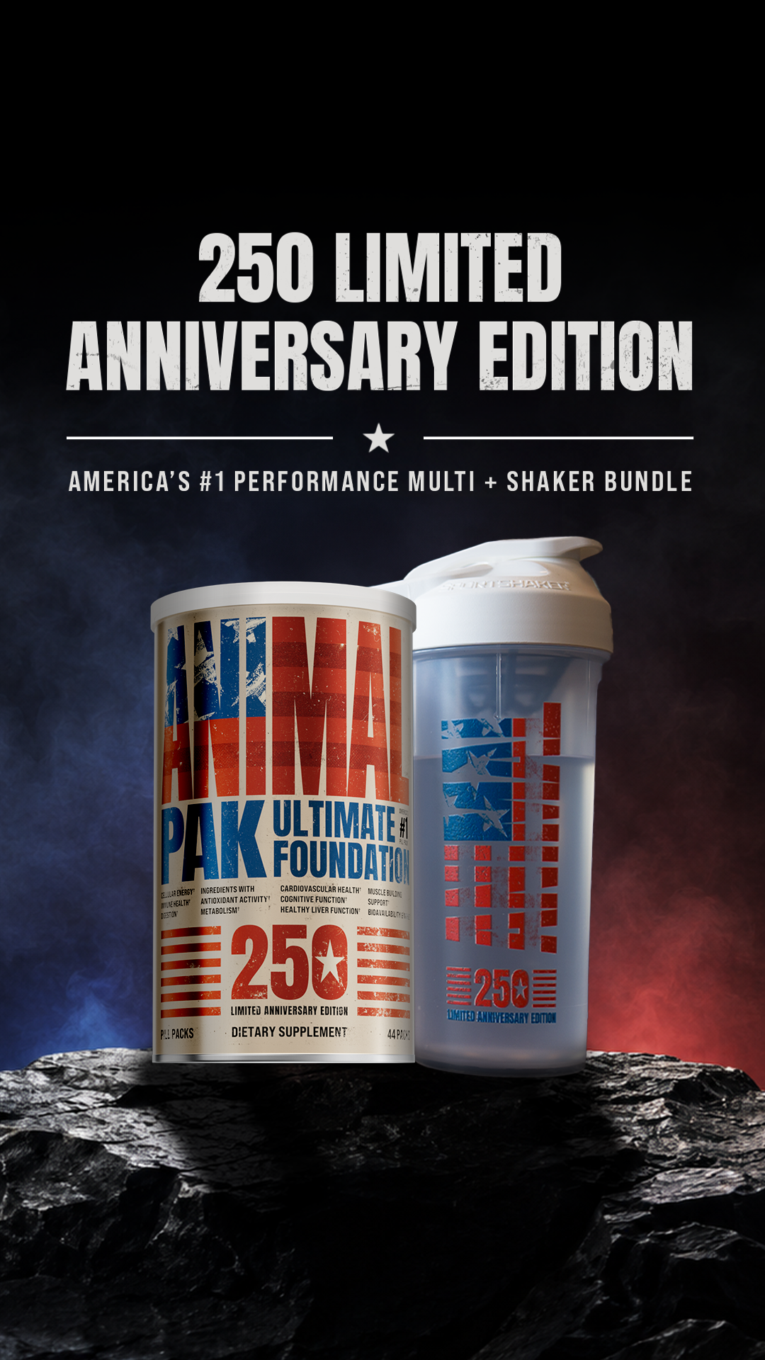The Official Animal Pak page Facebook ad