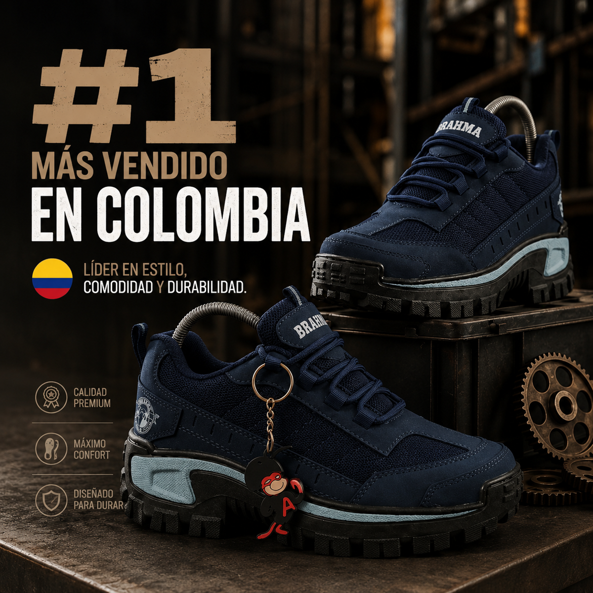 Sara Thompson Facebook ad: Zapatos Brahma + Gorra Gratis, Paga al Recibir