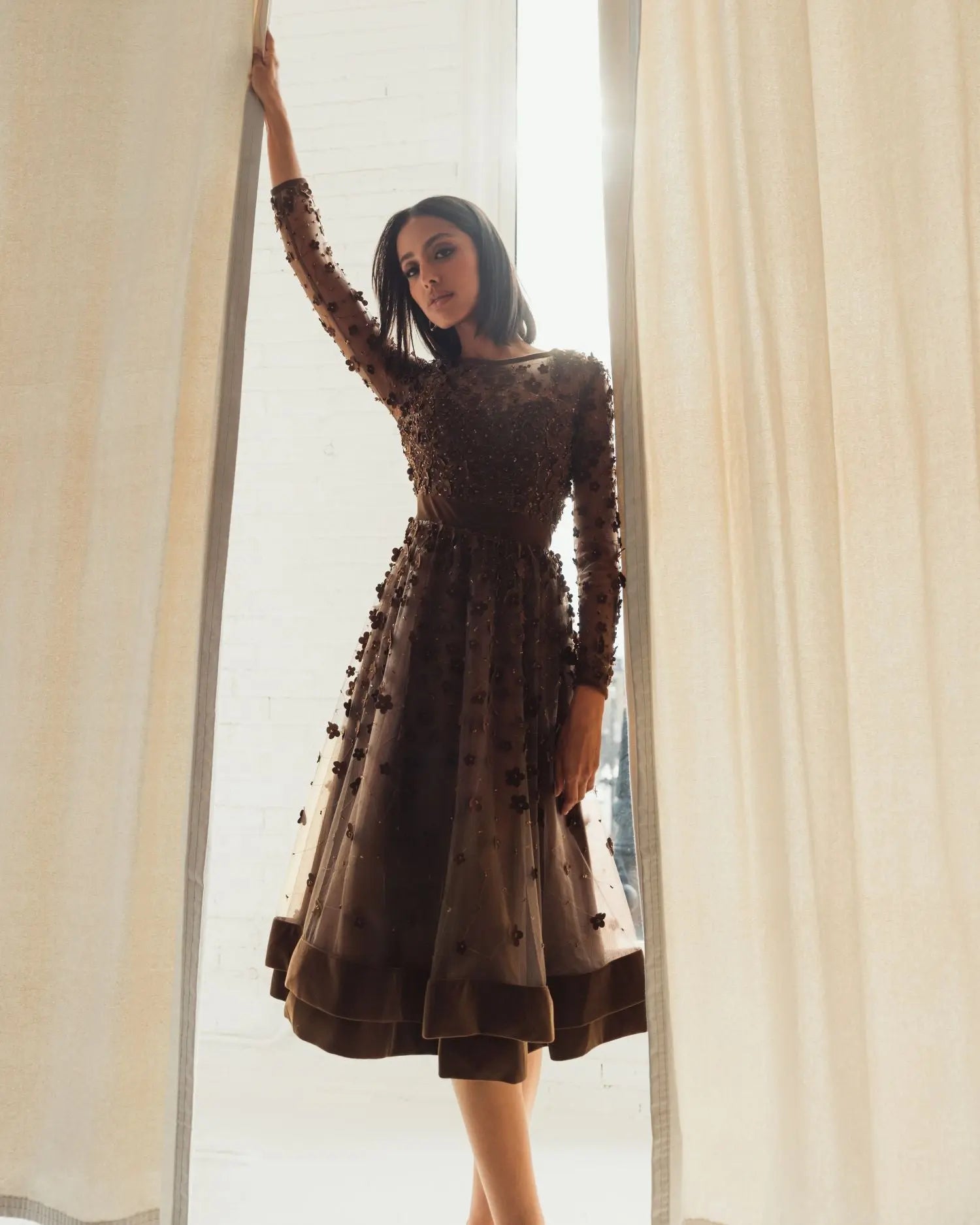 Mac Duggal Facebook ad: For garden ceremonies to black-tie evenings, find the…