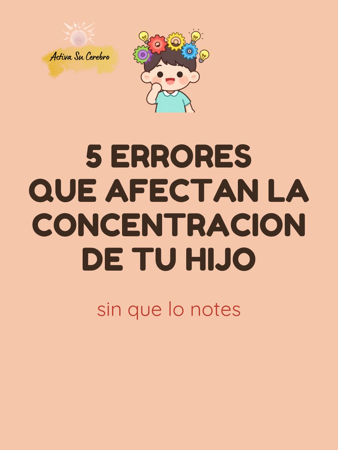 activasucerebro Facebook ad: La falta de concentración no siempre es falta…