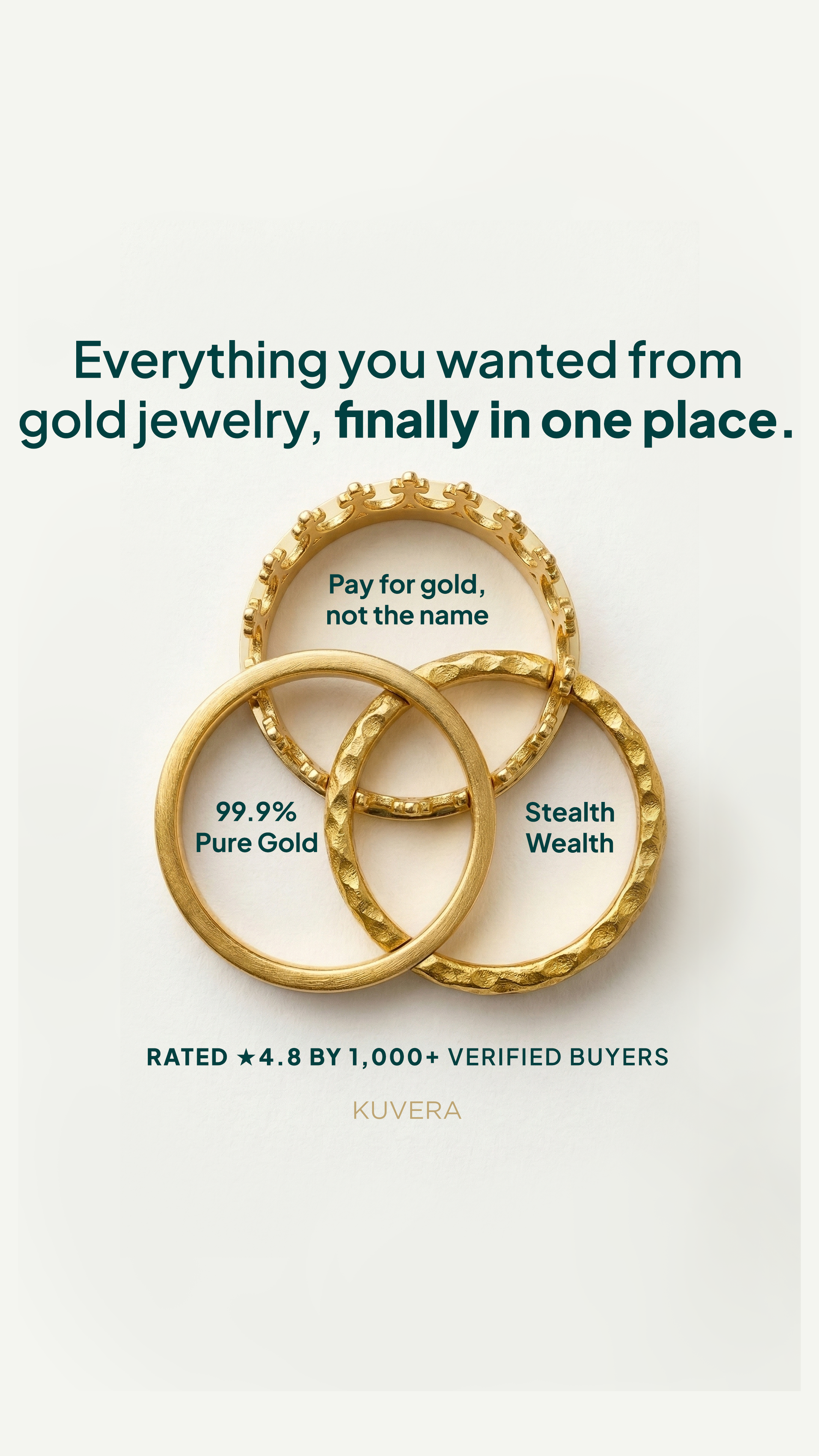 Kuvera Jewelry Facebook ad