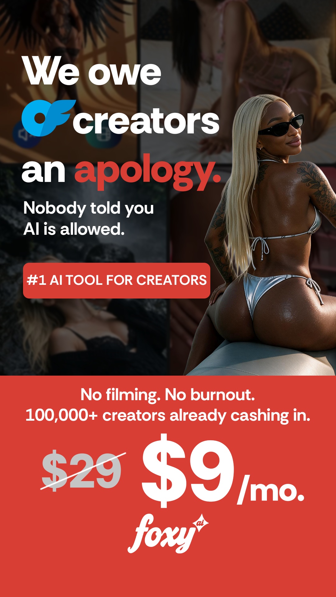 Foxy.ai Facebook ad