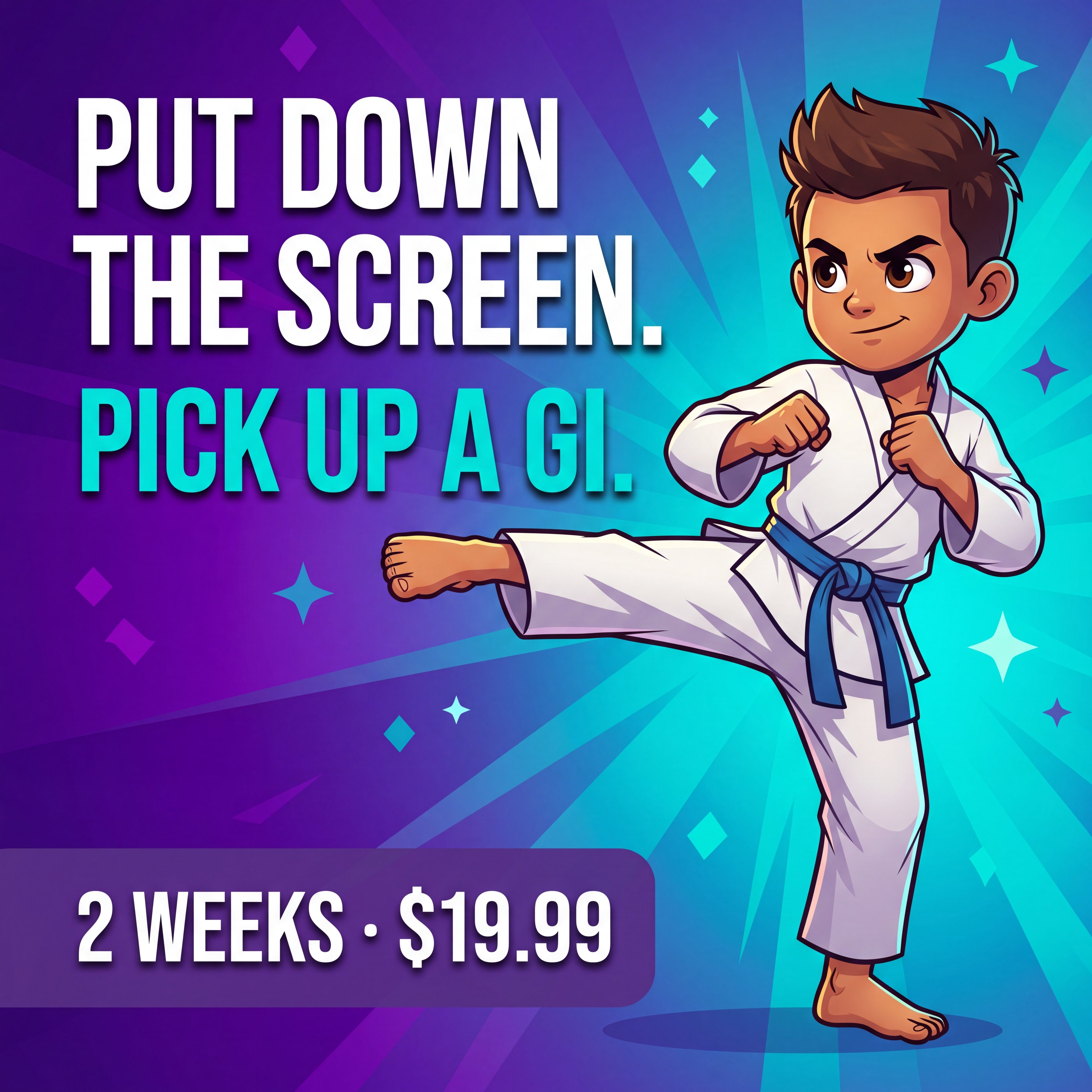 The 1-2 Punch Family Martial Arts & Fitness Center Facebook ad