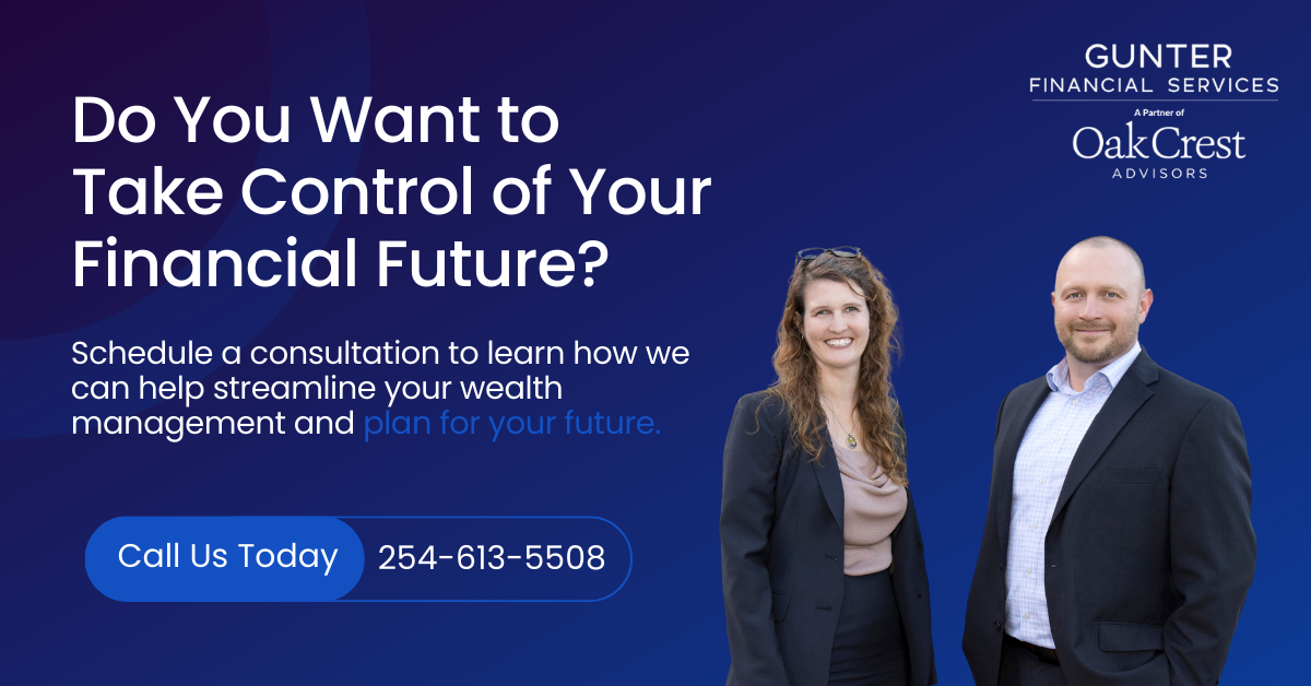 Gunter Financial Services Facebook ad: We understand the importance of building and securing…