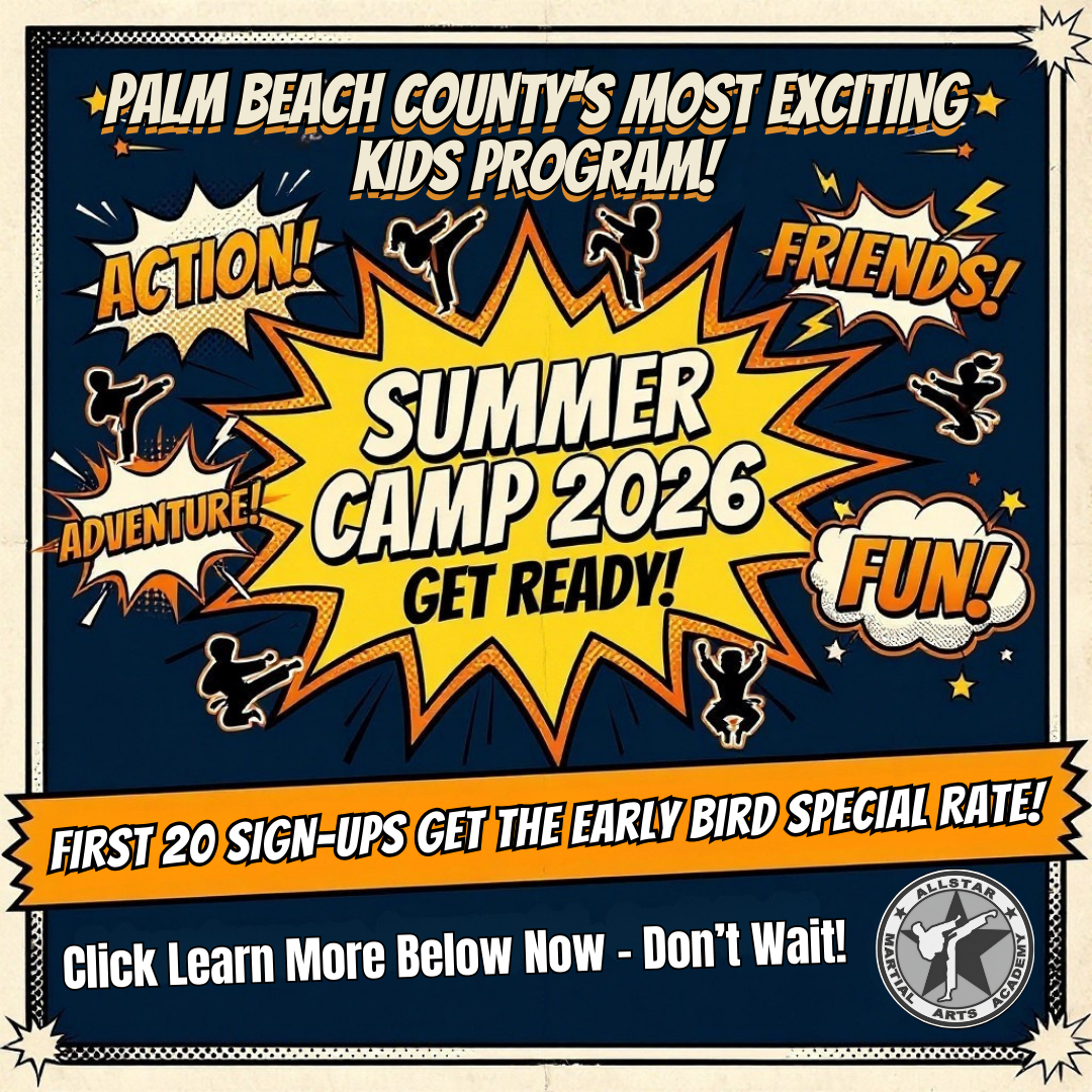 Allstar Martial Arts Academy West Palm Beach Facebook ad: West Palm Beach Most Exciting Summer Camp