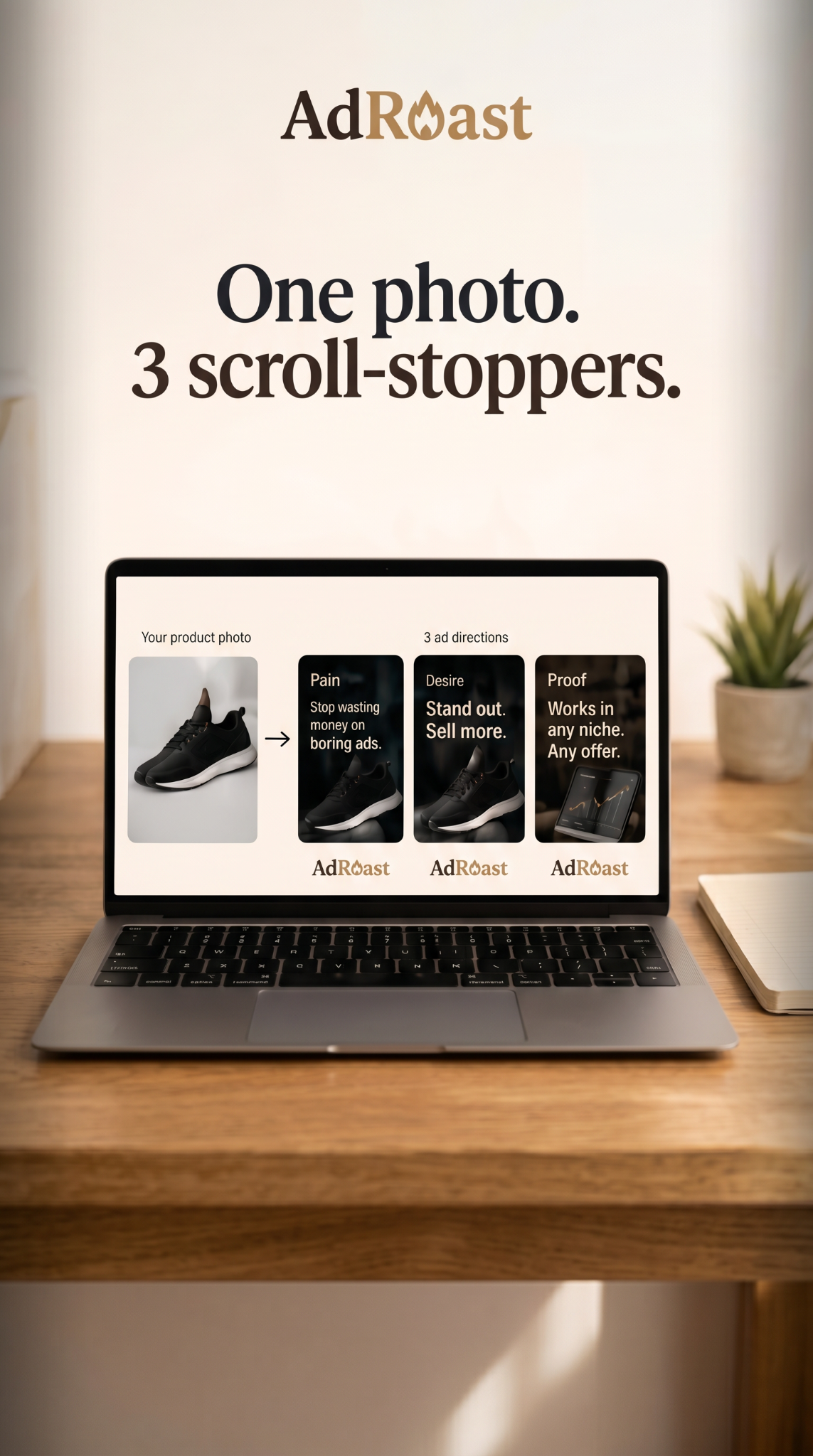 AdRoast.ai Facebook ad