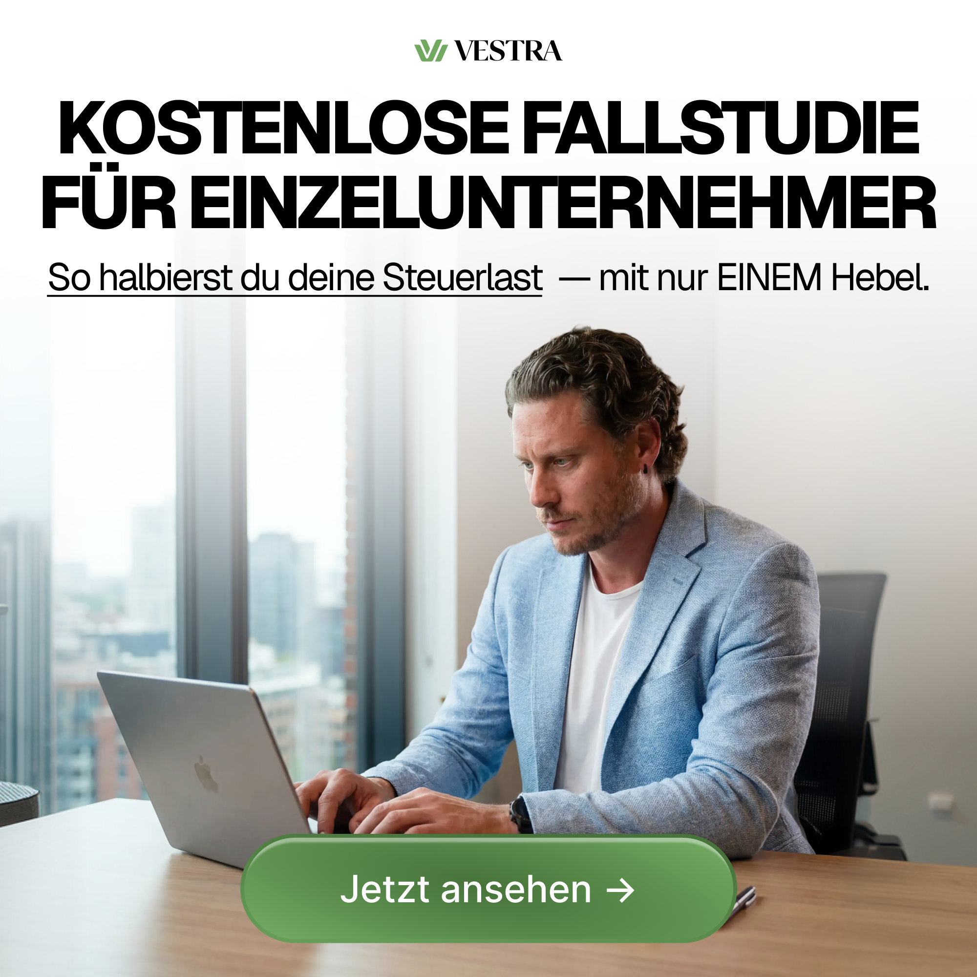 Marvin Großkrueger Facebook ad: Finde heraus, wie viel Steuer du legal sparen könntest