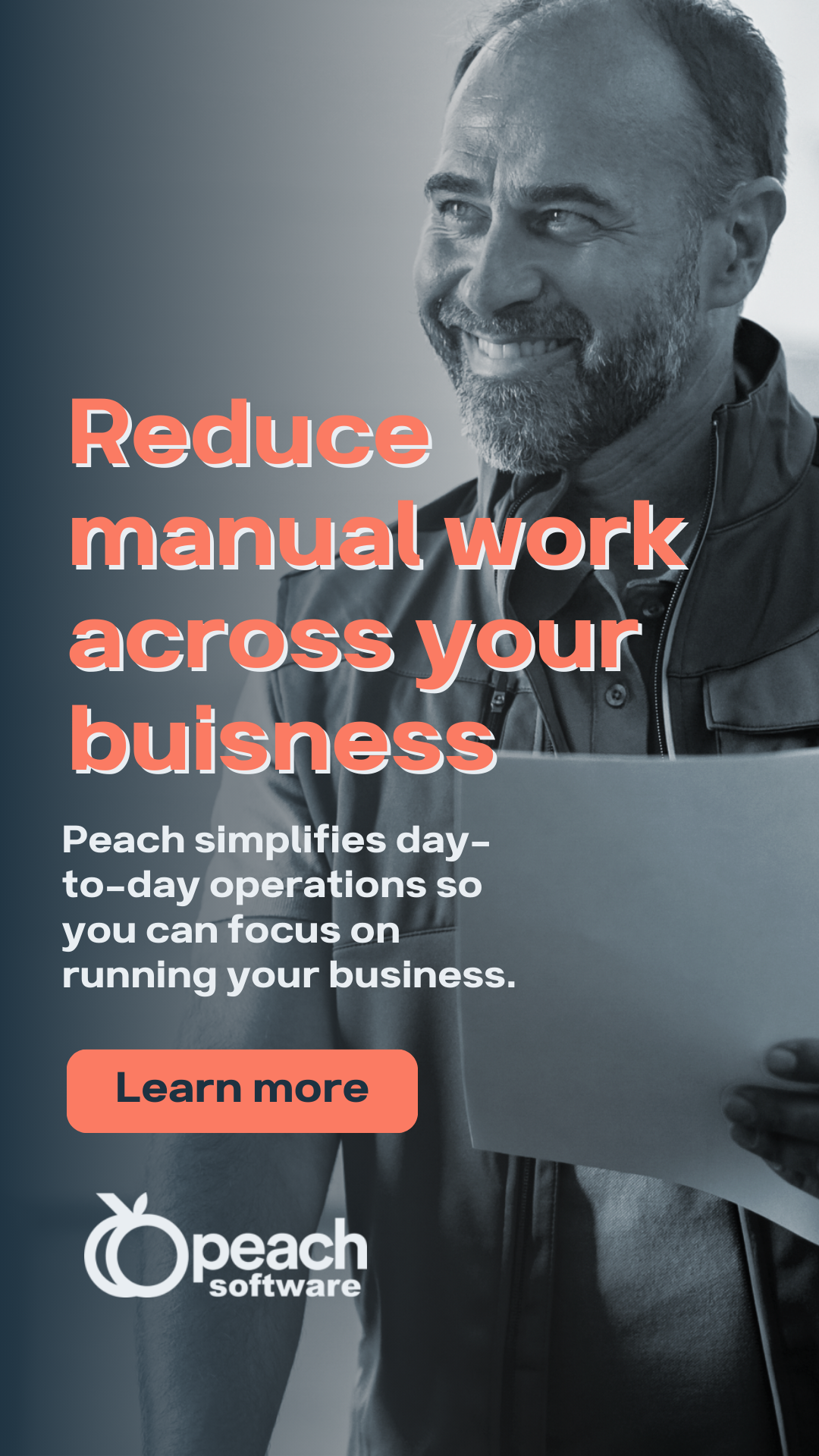 Peach Business Software Facebook ad from Jan 16, 2026