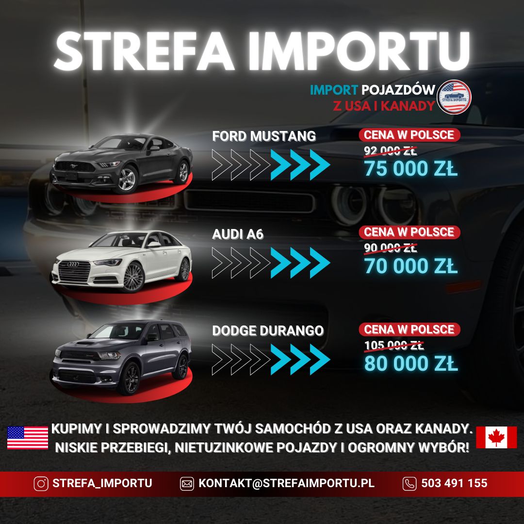 Import samochodów USA-Rybnik Facebook ad: Marzysz o wyjątkowym samochodzie prosto ze Stanów…