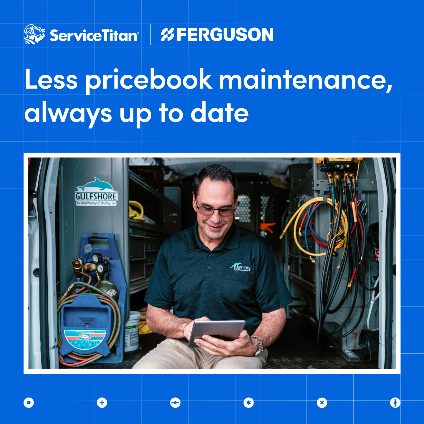 ServiceTitan Facebook ad: Stop Updating Your Pricebook Manually