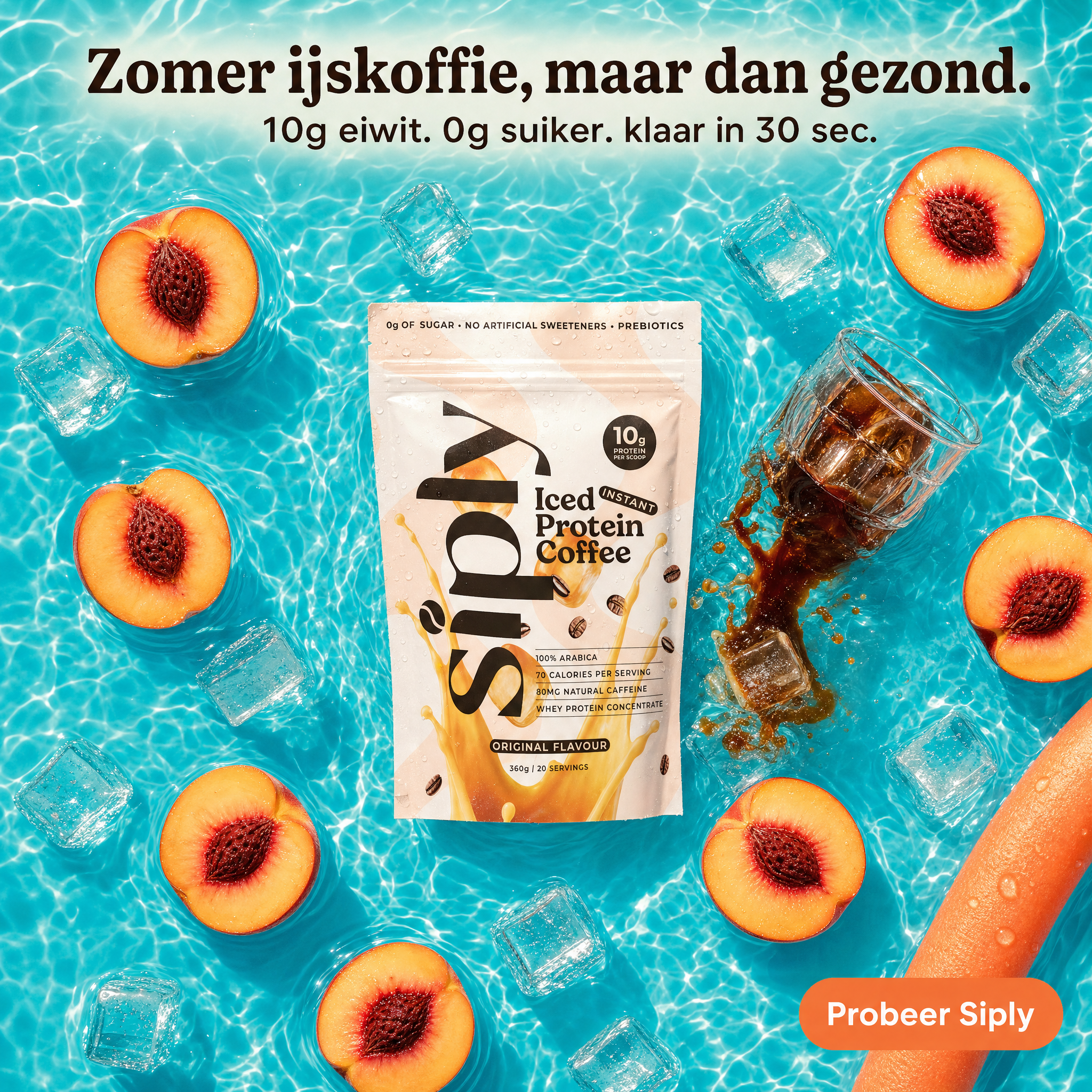 Siply Coffee Facebook ad: Krijg 15% extra korting met SIPLY15OFF