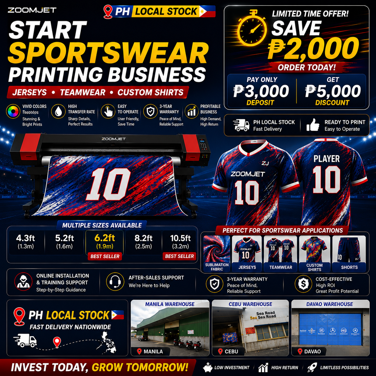 Zoomjet Printer Facebook ad: Contact Now!