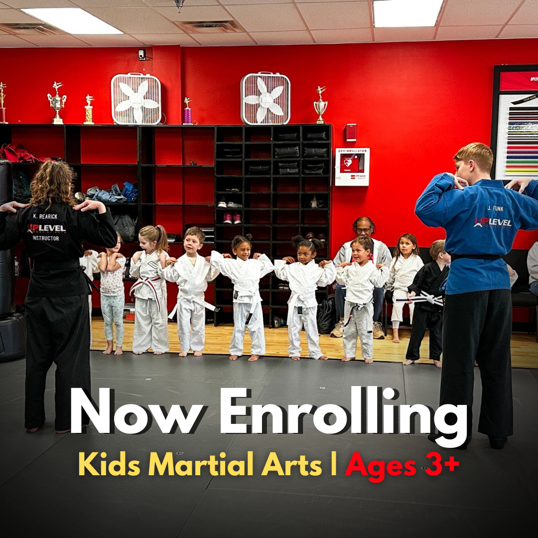 UpLevel Family Martial Arts - Charlottesville Facebook ad: More Focus. More Confidence. More Fun.