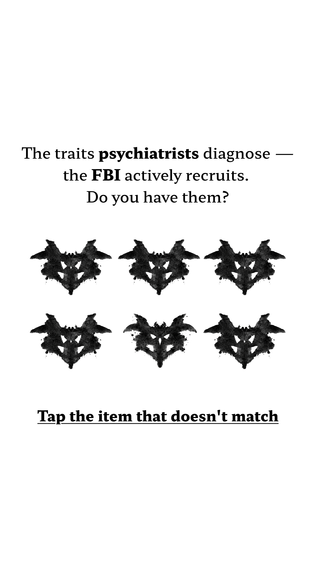 Brain Health Check Facebook ad