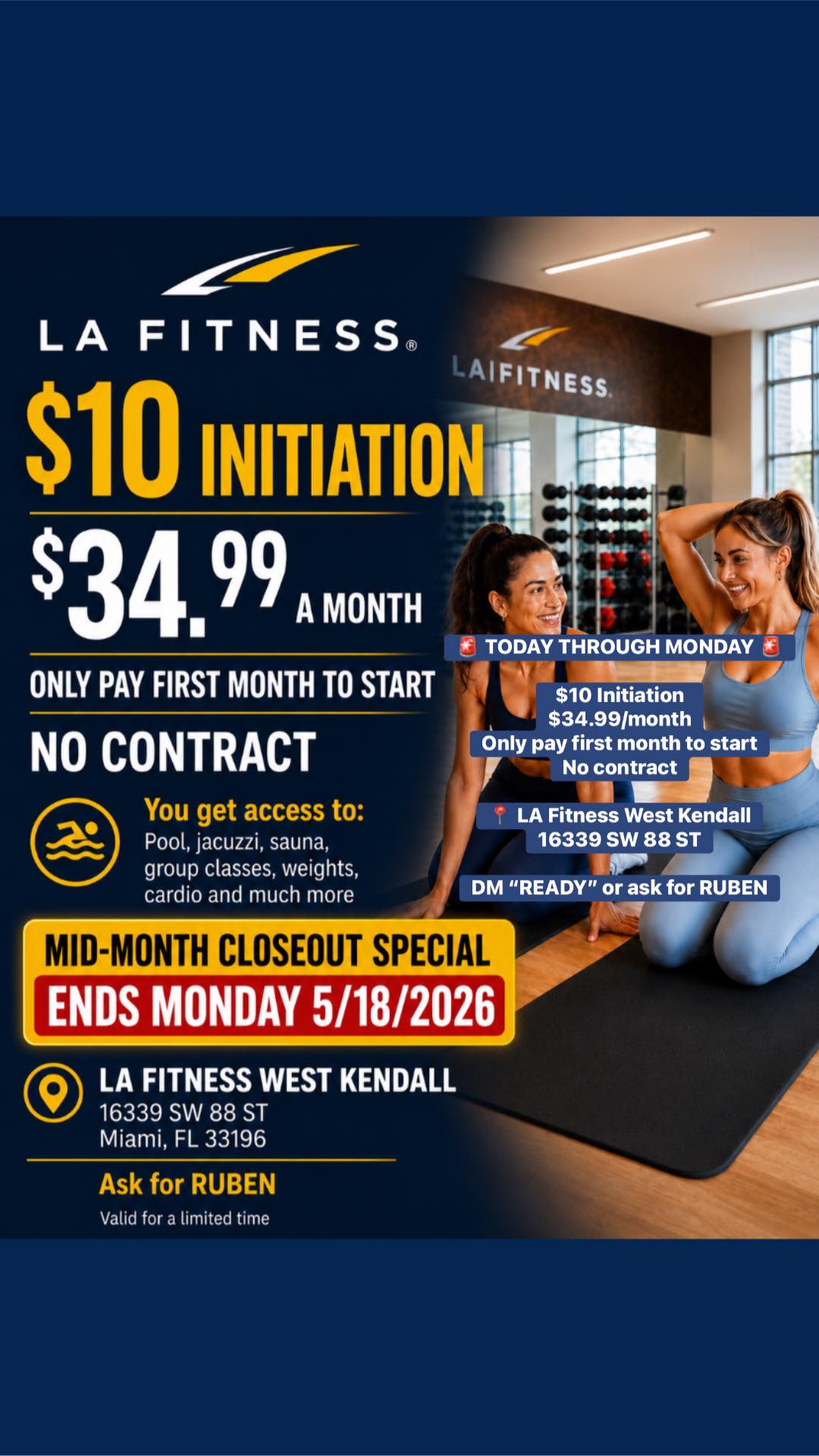 LAFitnessMiami Facebook ad