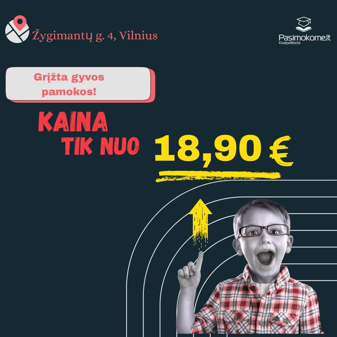 Pasimokome.lt korepetitoriai Facebook ad
