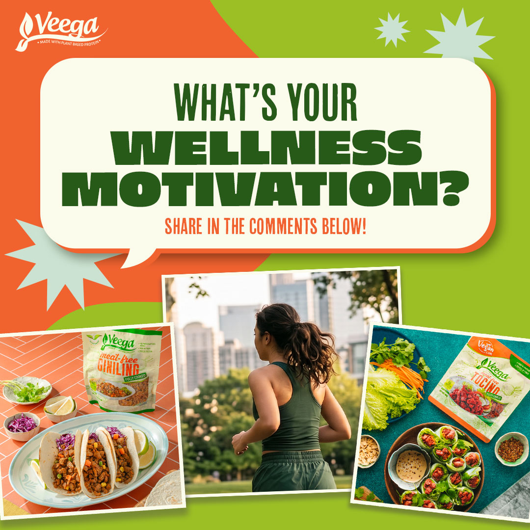 Veega Meat-Free Facebook ad: Rainy days can make healthy habits harder to…